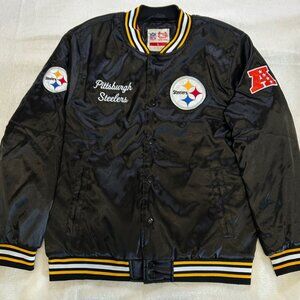 Pittsburgh Steelers NFL Official Supreme Satin Jacket by Ultra Game